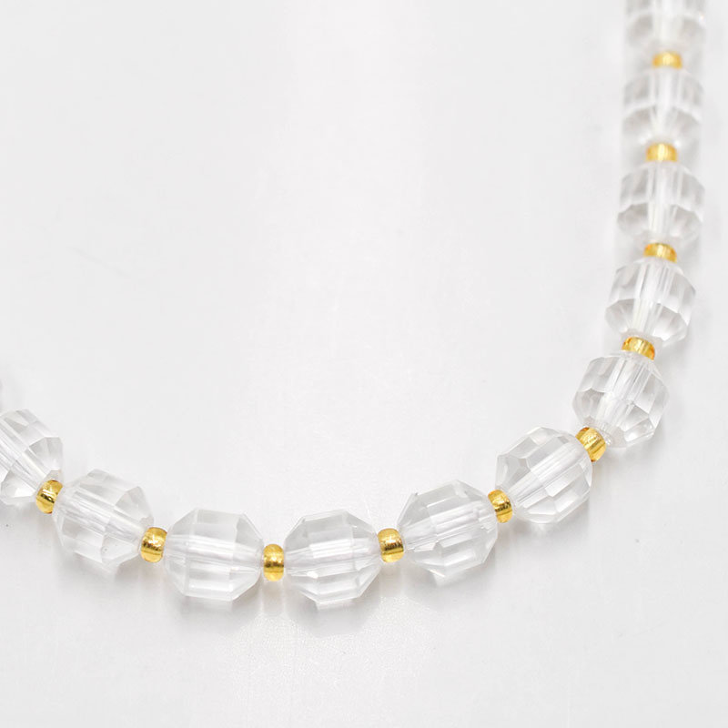 Bead World Crystal  7mm x8mm  16" Strand Faceted