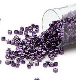 Miyuki Delica #11 Opaque Nickel Finished Dark Purple DB0464 7.5gms