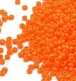 Miyuki #15 Rocaille Seed Bead Opaque Mandarin 35 Grams