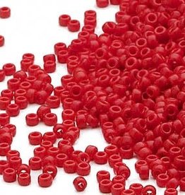 Miyuki #15 Rocaille Seed Bead Opaque Red 35 Grams