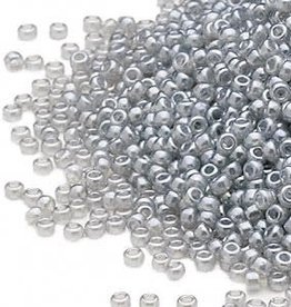 Miyuki #15 Rocaille Seed Bead Translucent Ceylon Light Grey 35gm