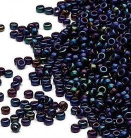 Miyuki #15 Rocaille Seed Bead Opaque Met Iris Dark Blue 35 Grams
