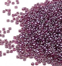 Miyuki #15 Rocaille Seed Bead Transparent Color-Lined Violet 35 Grams