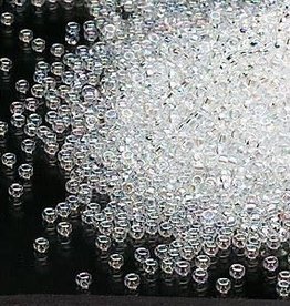 Miyuki #15 Rocaille Seed Bead Transparent Rainbow Pearl 35 Grams