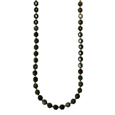 Bead World Green Jasper 7mm x8mm  16" Strand Faceted