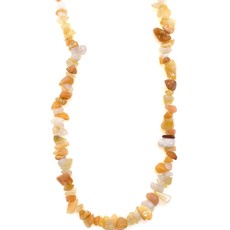 Golden Quartz Stone Chip 33" Strand