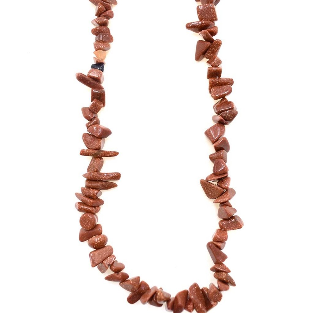 Goldstone Stone Chip 35" Strand