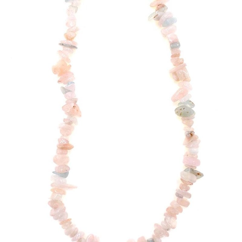 Morganite Stone Chip 33" Strand