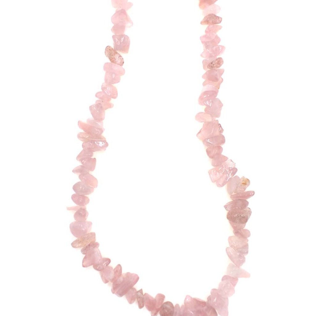 Rose Quartz Stone Chip 34" Strand