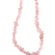 Rose Quartz Stone Chip 34" Strand