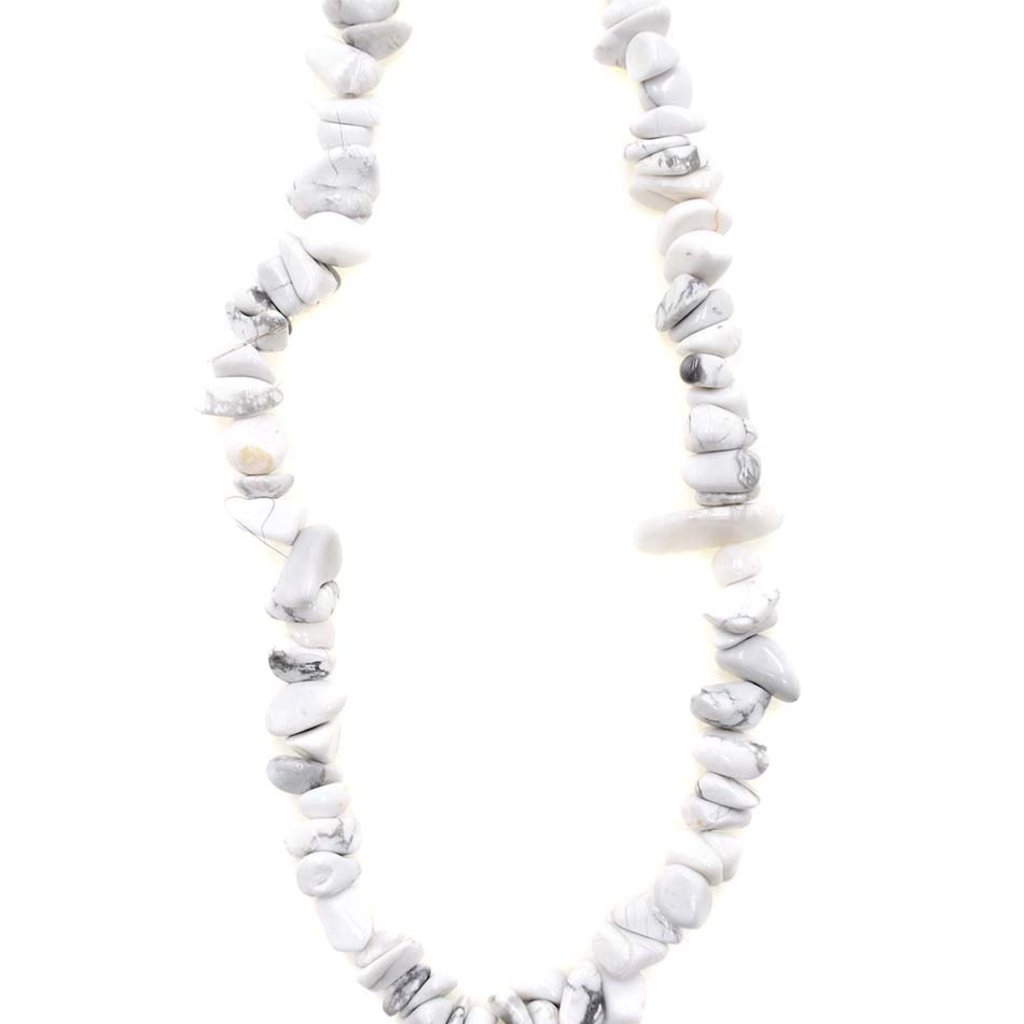 Howlite Stone Chip 36" Strand