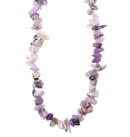 Natural Amethyst Stone Chip 32" Strand