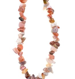Mixed Agate Stone Chip 32" Strand