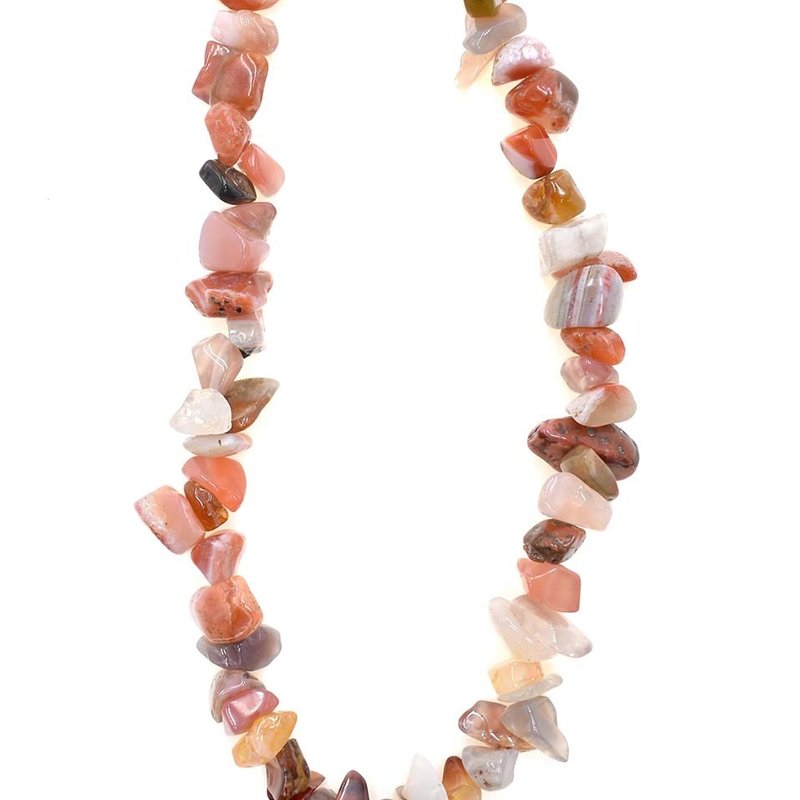 Mixed Agate Stone Chip 32" Strand