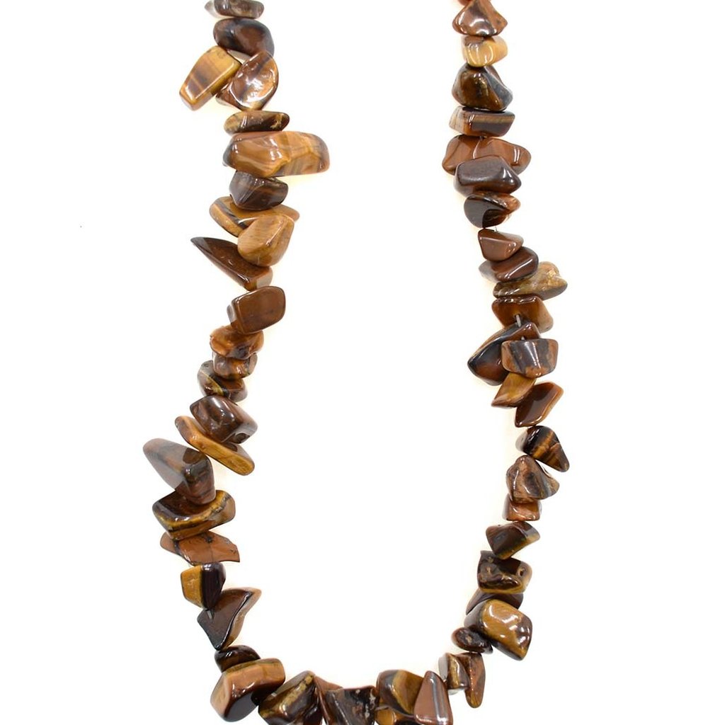 Tiger Eye Stone Chip 36" Strand