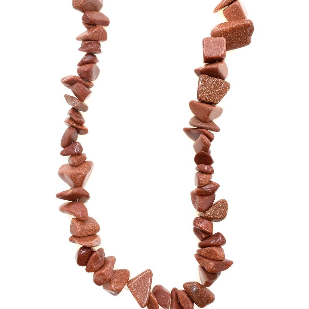 Goldstone Stone Chip 36" Strand