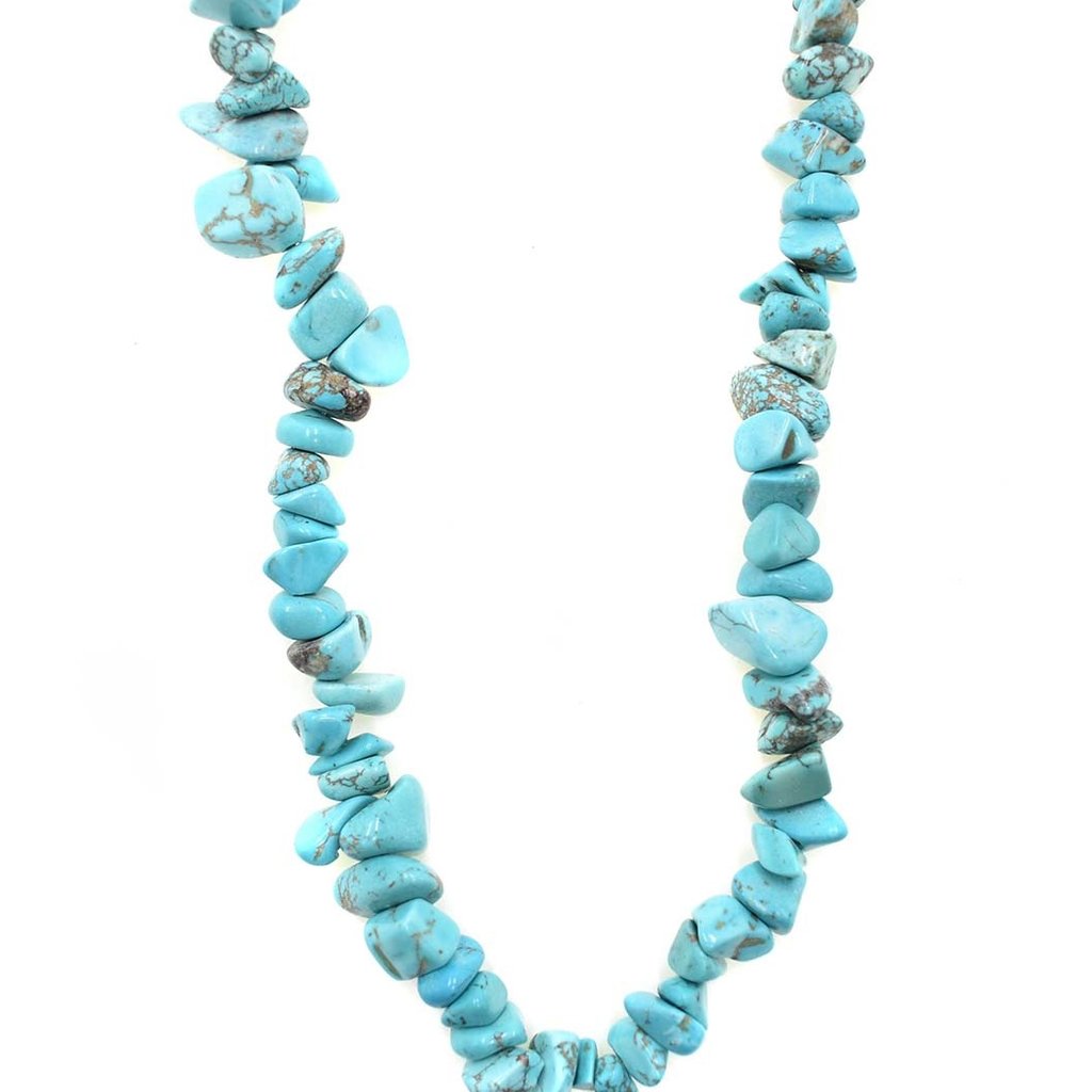 Magnesite (dyed/stabilized) Stone Chip 36" Strand