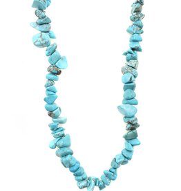 Magnesite (dyed/stabilized) Stone Chip 36" Strand