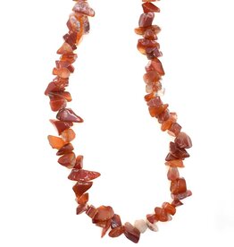 Red Agate Stone Chip 36" Strand