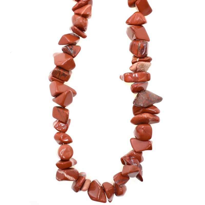 Red Jasper  Stone Chip 36" Strand