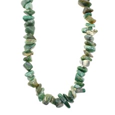 Green Agate  Stone Chip 36" Strand