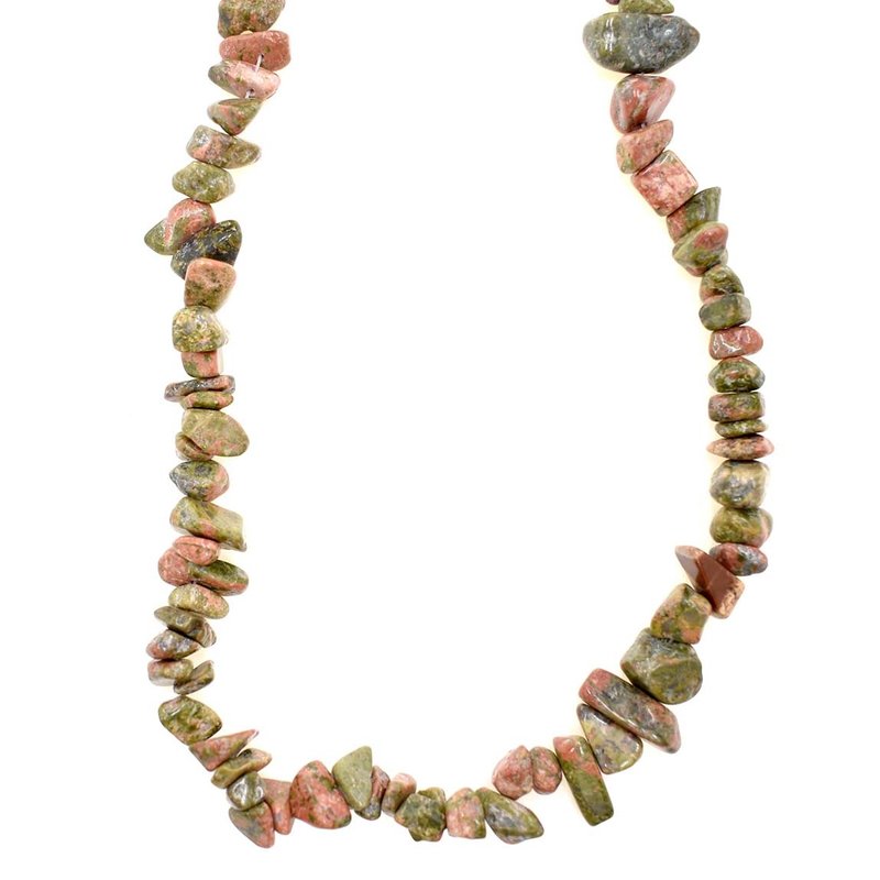 Unakite Stone Chip 36" Strand