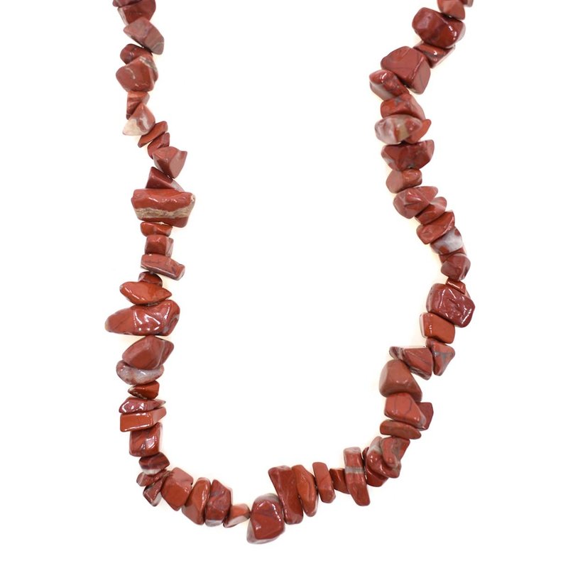 Red Jasper  Stone Chip 34" Strand