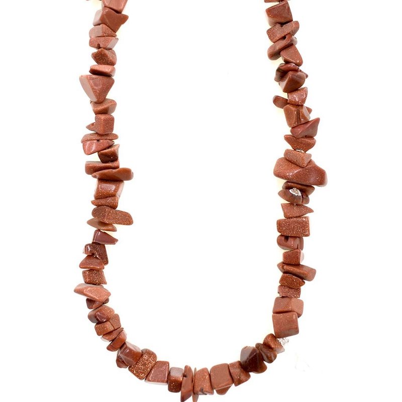 Goldstone Stone Chip 36" Strand