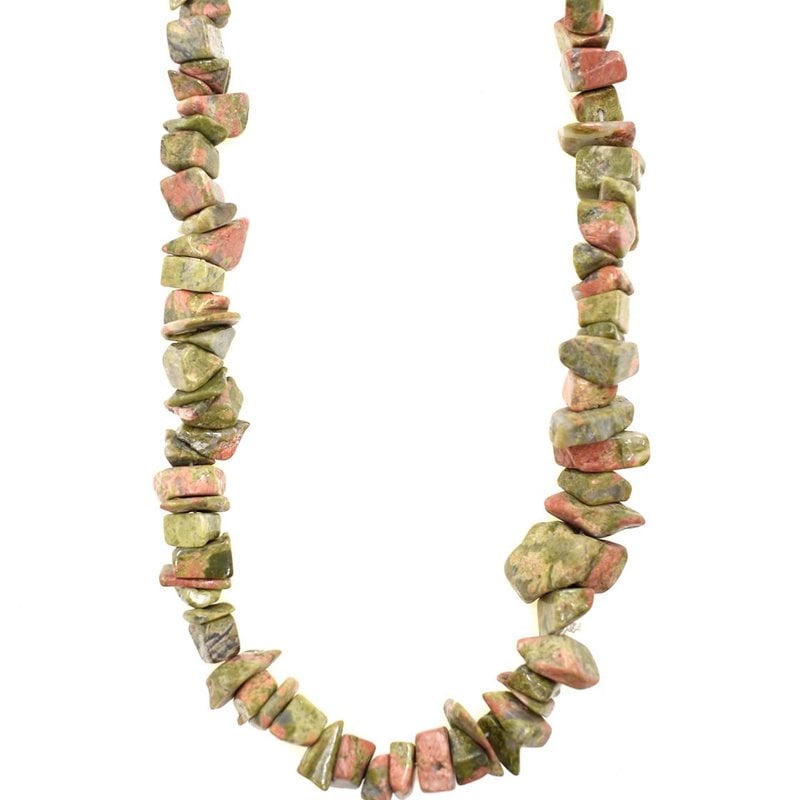 Unakite Stone Chip 36" Strand