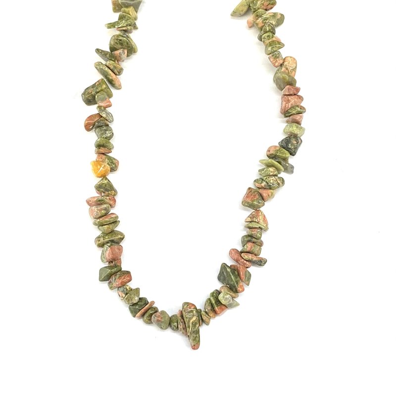 Unakite Stone Chip 33" Strand