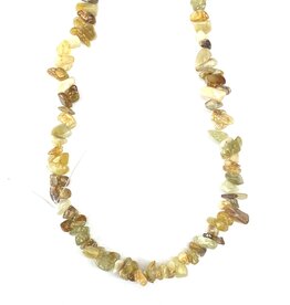 Flower Agate Stone Chip 36" Strand