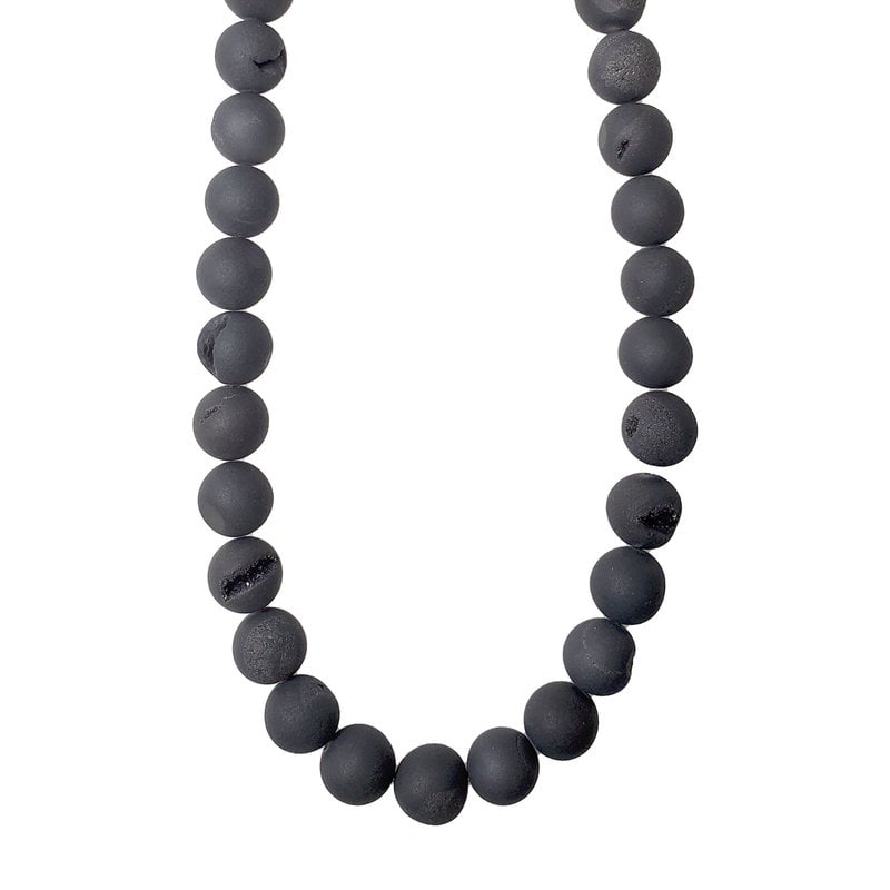 Druzy Bead Black 16" Strand