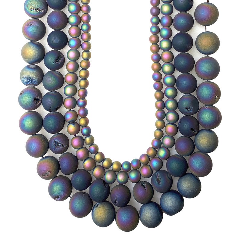 Druzy Bead Multi-Colored 16" Strand