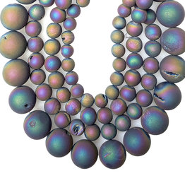 Druzy Bead Multi-Colored 16" Connected Strand