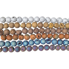 Druzy Bead 16" Wire Strand 8mm