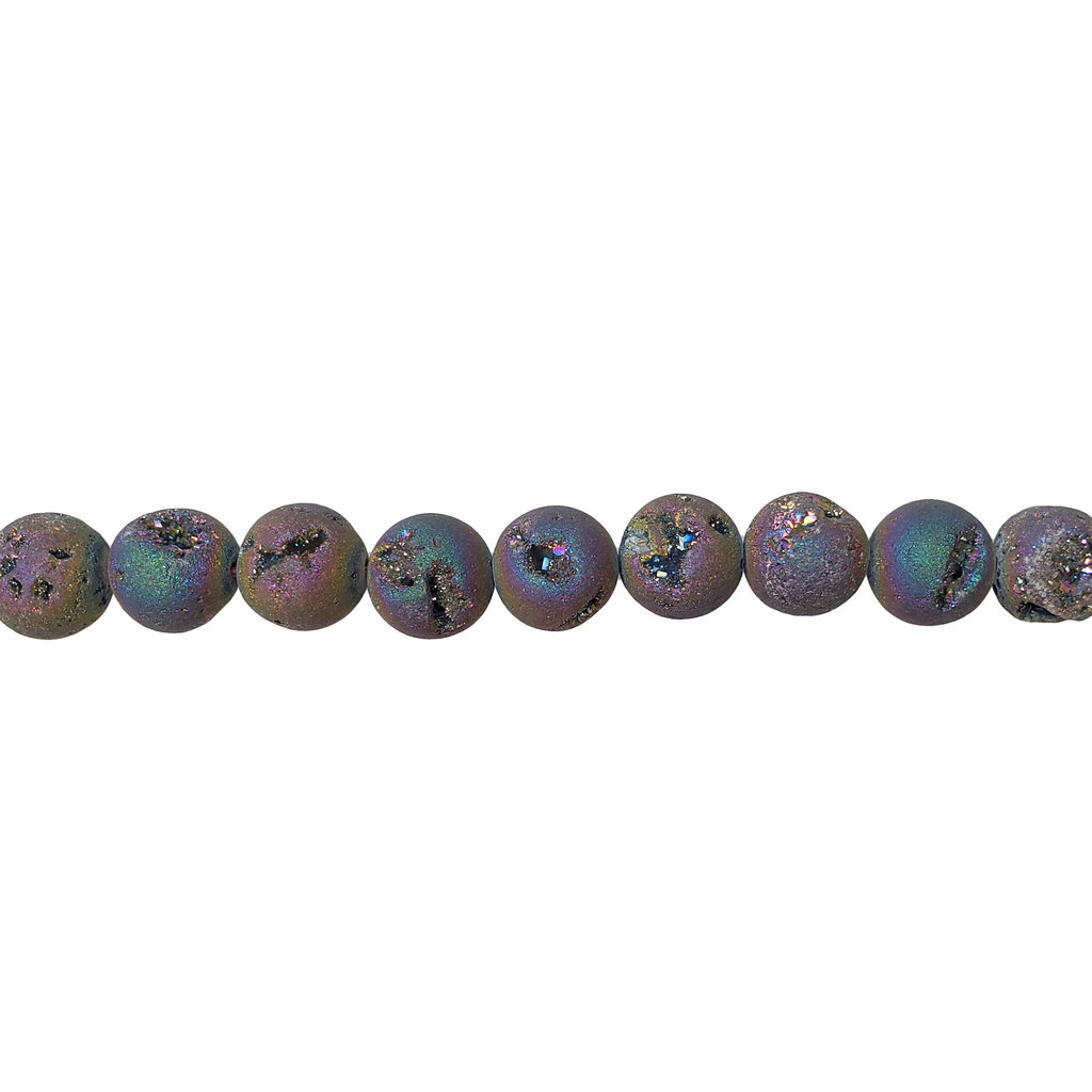 Druzy Bead 16" Wire Strand 8mm