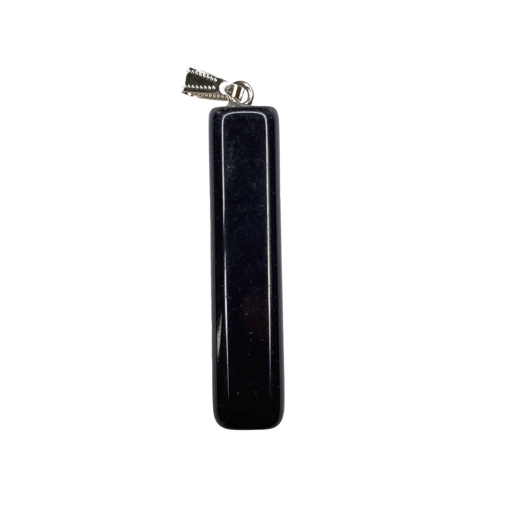 Bar Black Onyx 2" Pendant