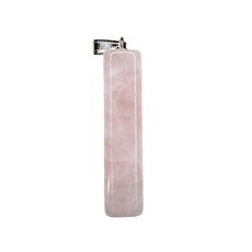 Bar Rose Quartz 2" Pendant