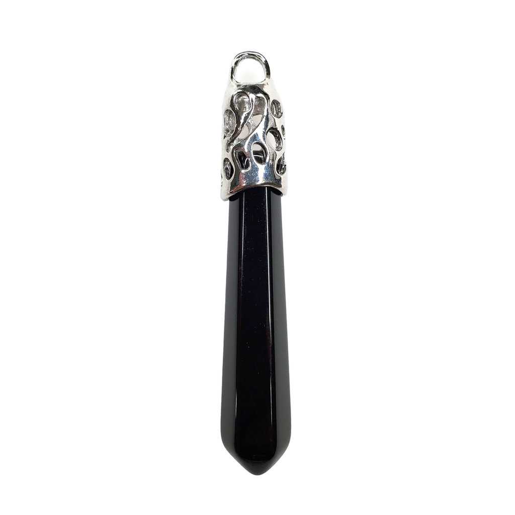 Hexagonal Black Onyx 2" Pendant