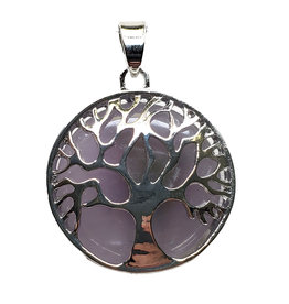 Solid Tree of Life Amethyst 1" Pendant