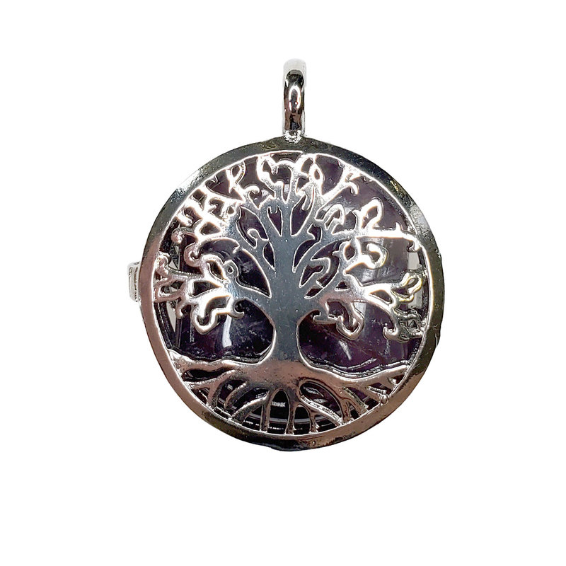 Cage Tree of Life Amethyst 1" Pendant