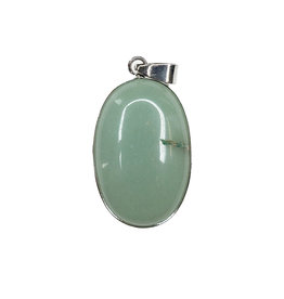 Oval Green Aventurine 1" Pendant