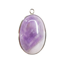 Oval Amethyts 1" Pendant