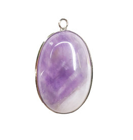 Oval Amethyts 1" Pendant