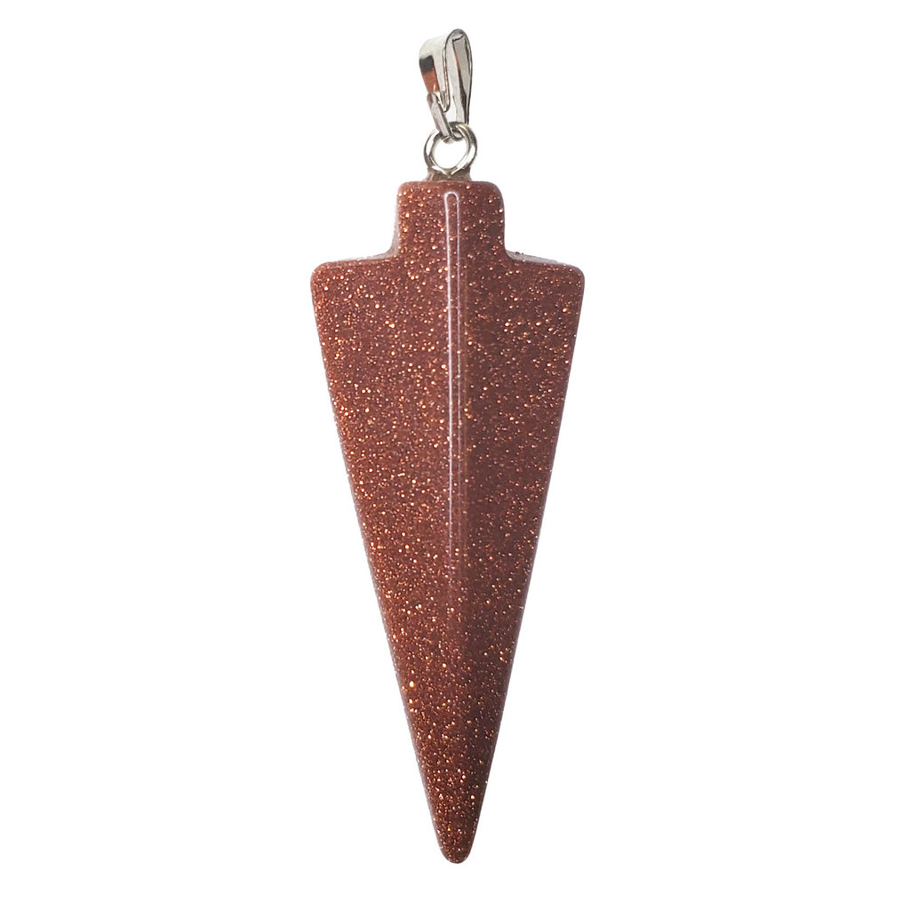 Arrow Goldstone 1" Pendant