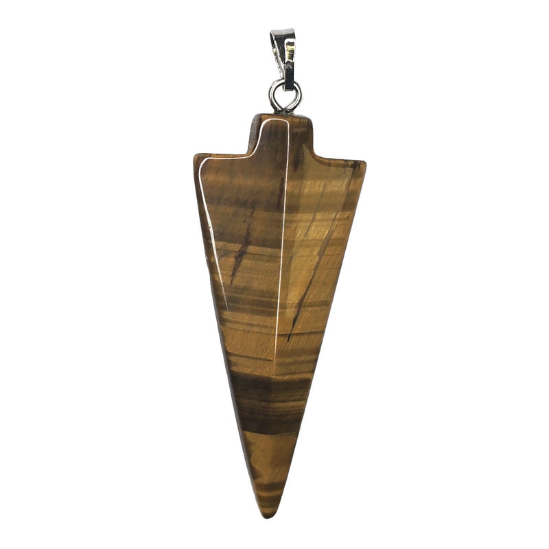 Arrow Tiger Eye 1" Pendant