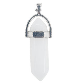 Pendulum White Agate 1" Pendant