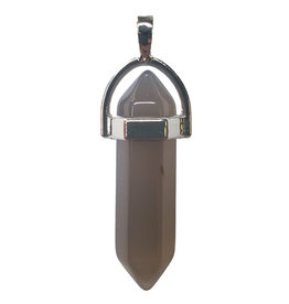 Pendulum Grey Agate 1" Pendant