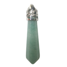 Hexagonal Green Aventurine 1" Pendant