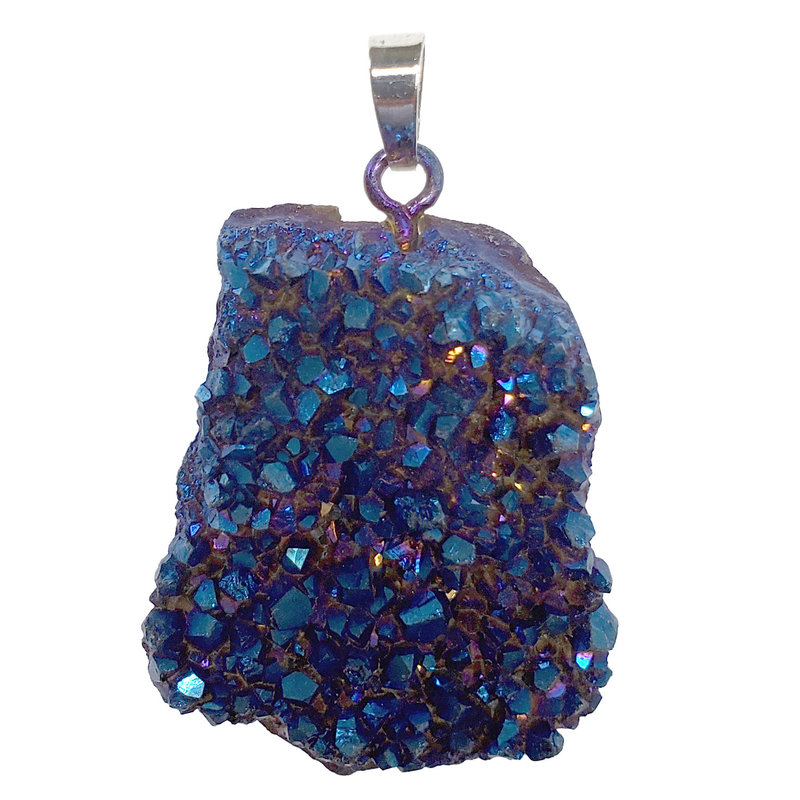 Blue Druzy Pendant